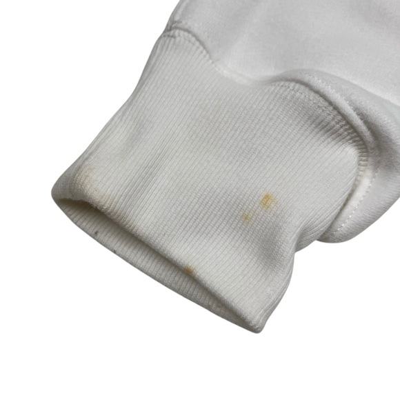 Polo Bear Ralph Lauren White Hoodie Sweatshirt CP-93 Yellow Coat FLAWS Size S - Picture 8 of 16